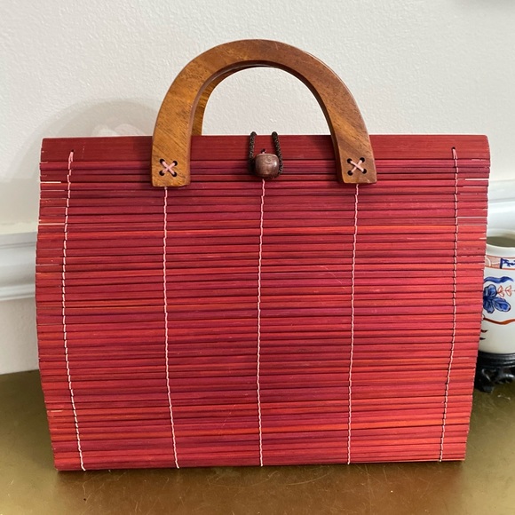 Handcrafted Party & Outdoor Antique Wooden Purse - Picture 4 of 5